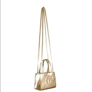 Telfar Small Gold shopping bag